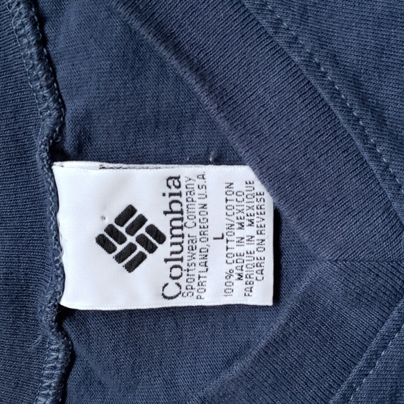 Columbia Blue Men's Sleeveless V-Neck T-Shirt L - Picture 2 of 4